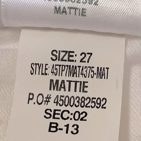 JOE’S Shorts Jean High Rise Honey Curvy Bermuda Stretch Denim White Size 27 - Picture 8 of 9